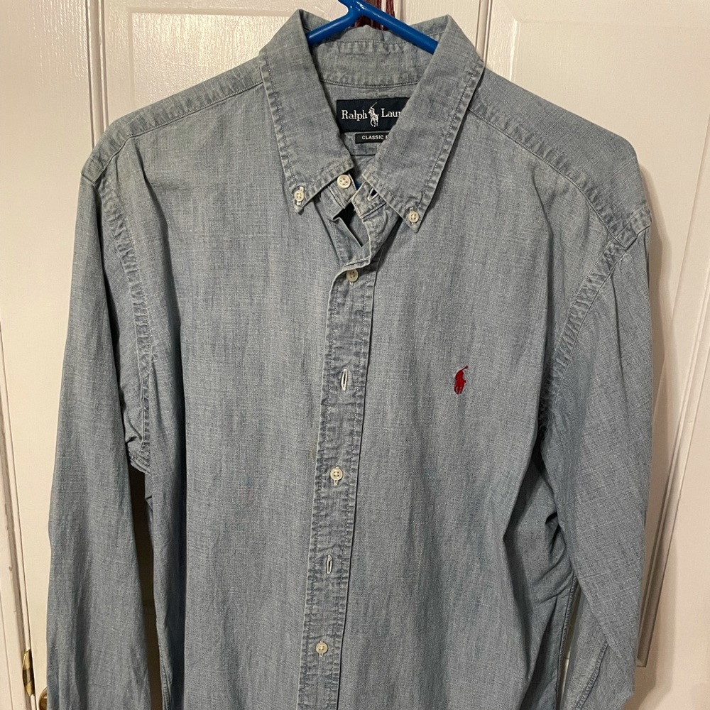 Polo denim long sleeve